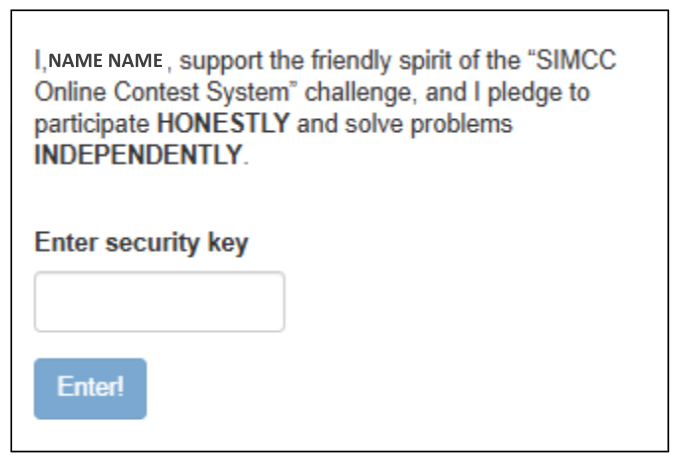 Campo para Security Key